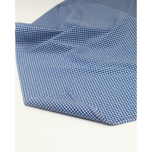 Yarn Dyed Cotton Fabric - 3mm Gingham Royal Blue | Truro Fabrics