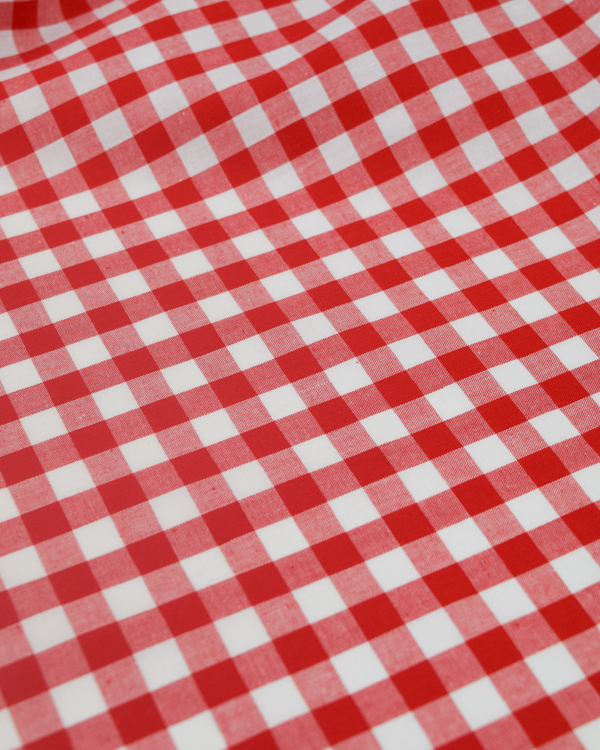 Yarn Dyed Cotton Fabric - 9mm Gingham Red