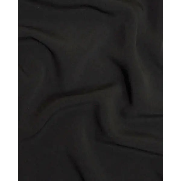 Fluid Micro Crepe Fabric - Black | Truro Fabrics