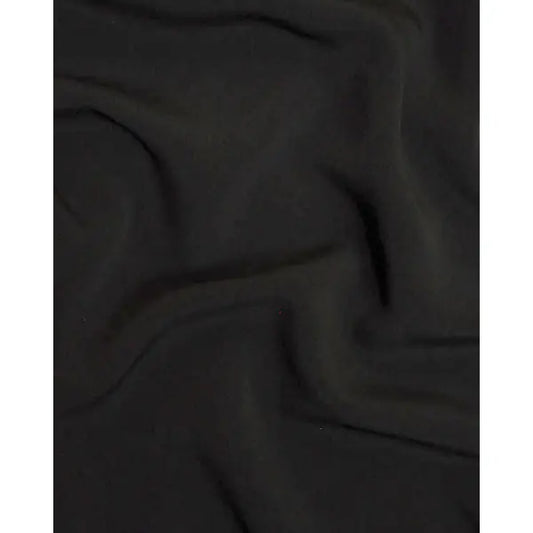 Fluid Micro Crepe Fabric - Black | Truro Fabrics