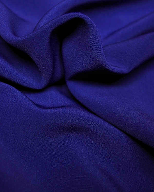 Fluid Micro Crepe Fabric - Royal Blue