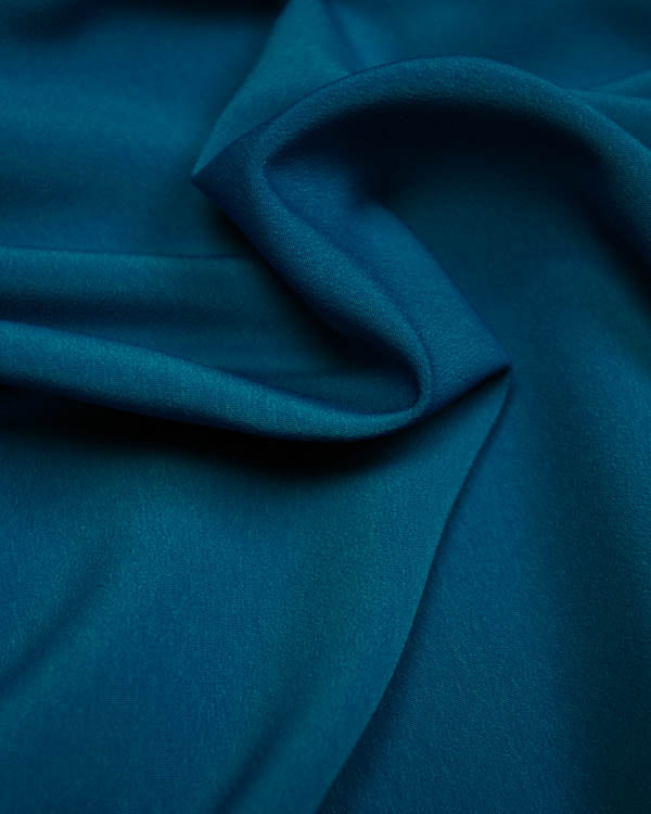 Fluid Micro Crepe Fabric - Peacock
