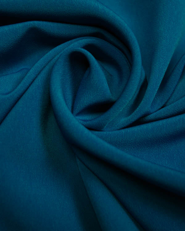 Fluid Micro Crepe Fabric - Peacock