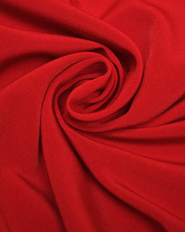 Fluid Micro Crepe Fabric - Red