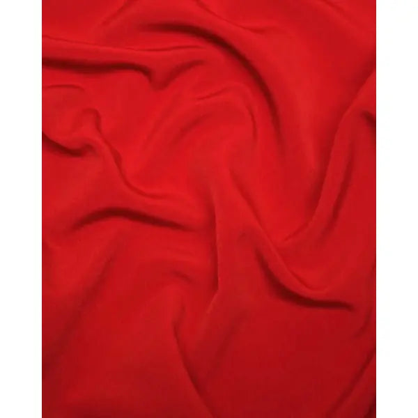 Fluid Micro Crepe Fabric - Red | Truro Fabrics