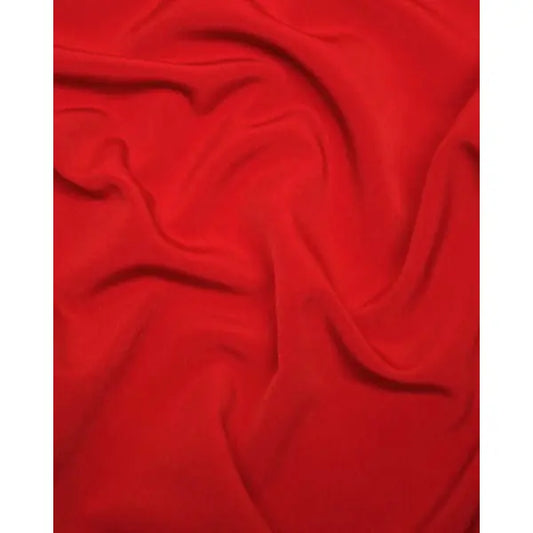 Fluid Micro Crepe Fabric - Red | Truro Fabrics