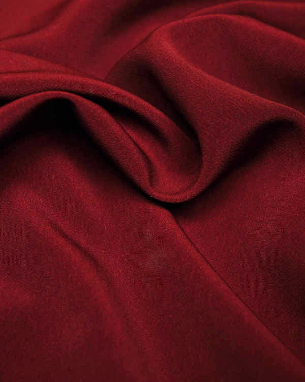 Fluid Micro Crepe Fabric - Merlot
