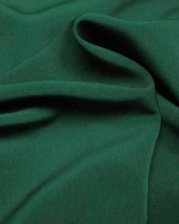 Fluid Micro Crepe Fabric - Bottle Green
