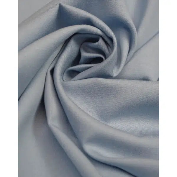 Cotton Chambray Fabric - Powder Blue – view 3 – Truro Fabrics