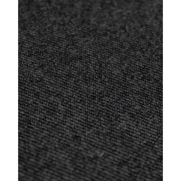 Brushed Wool Blend Twill Fabric - Charcoal – view 2 – Truro Fabrics