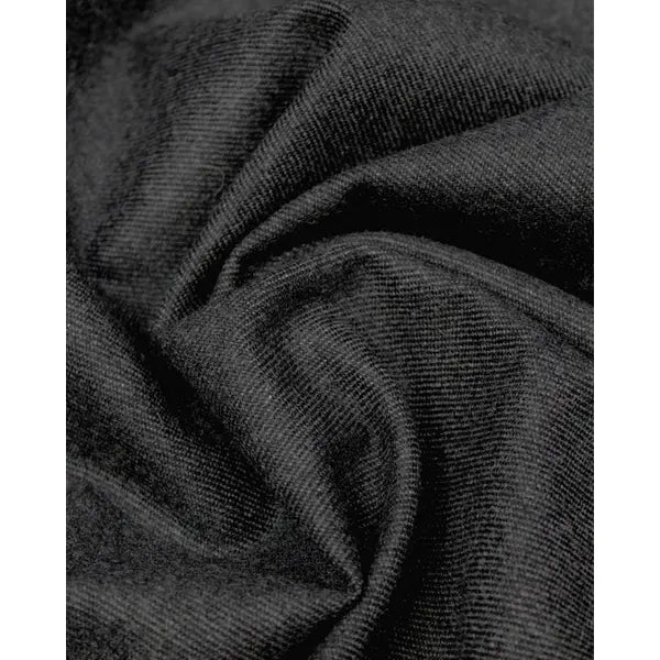 Brushed Wool Blend Twill Fabric - Charcoal – Truro Fabrics