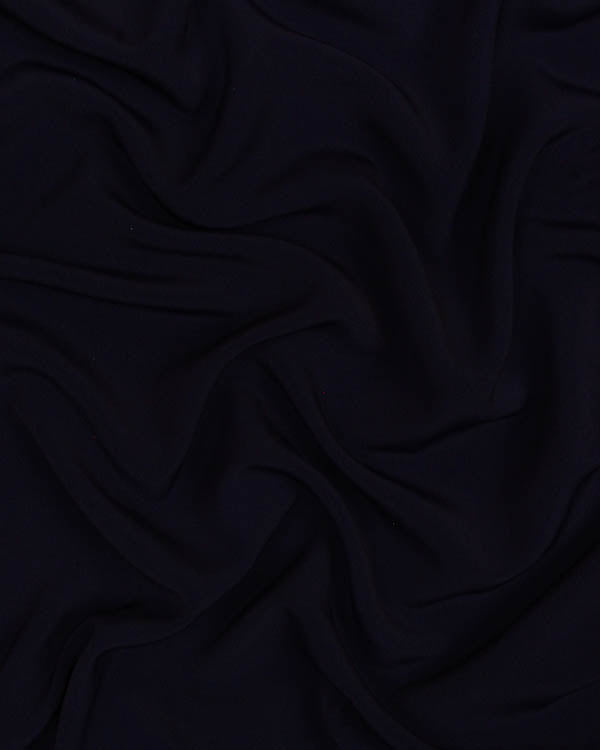Fluid Micro Crepe Fabric - Navy Blue