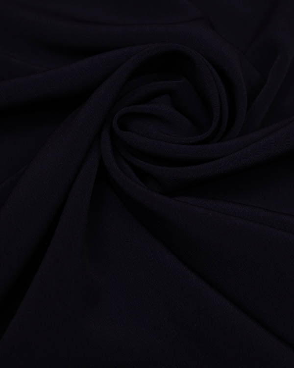 Fluid Micro Crepe Fabric - Navy Blue