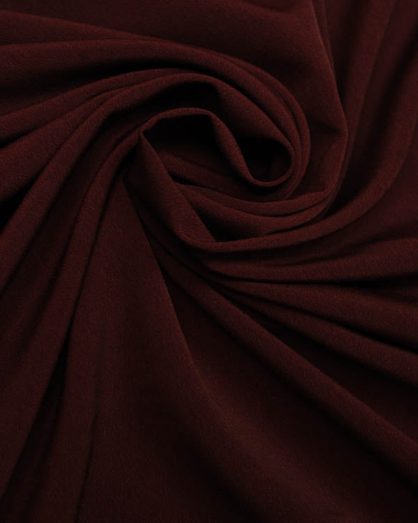 Fluid Micro Crepe Fabric - Claret