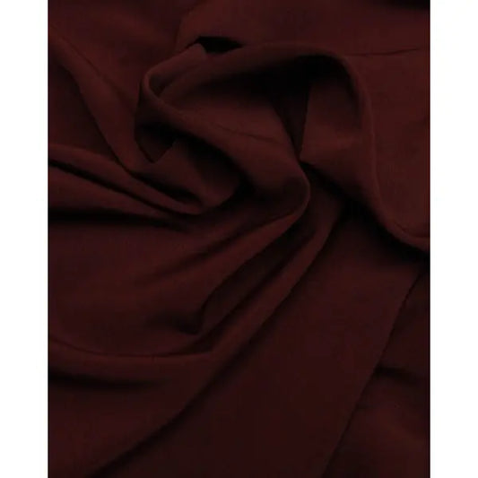 Fluid Micro Crepe Fabric - Claret | Truro Fabrics