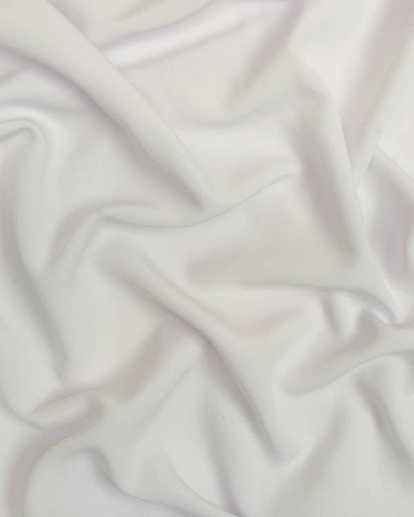 Fluid Micro Crepe Fabric - White