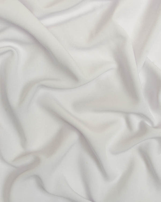 Fluid Micro Crepe Fabric - White