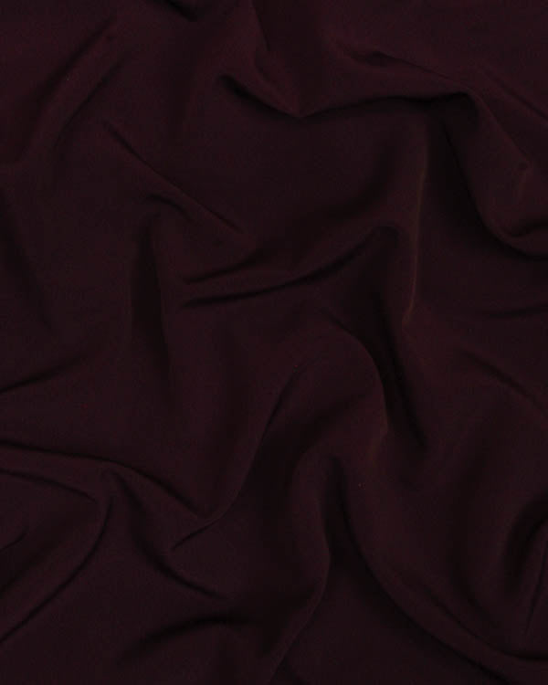 Fluid Micro Crepe Fabric - Aubergine
