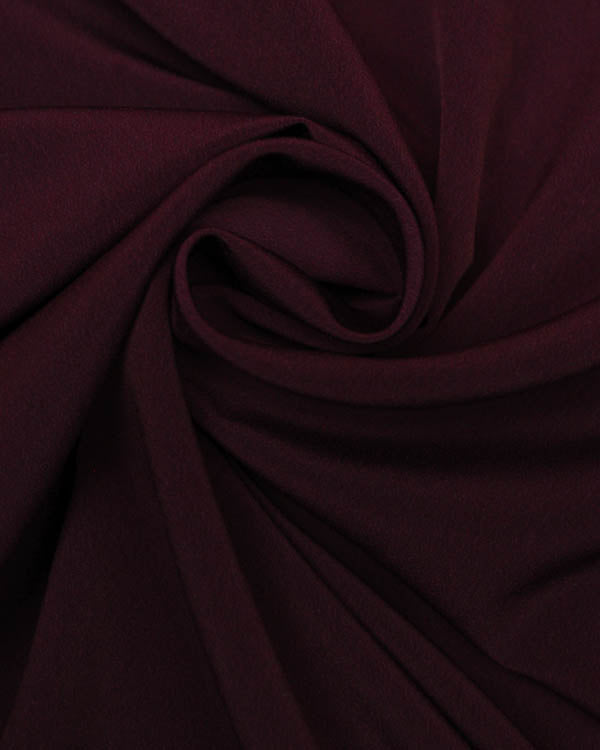 Fluid Micro Crepe Fabric - Aubergine