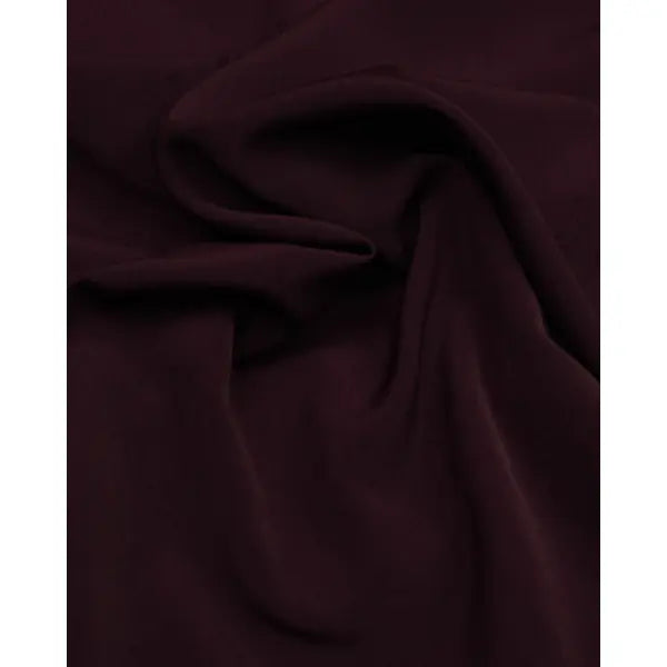 Fluid Micro Crepe Fabric - Aubergine | Truro Fabrics