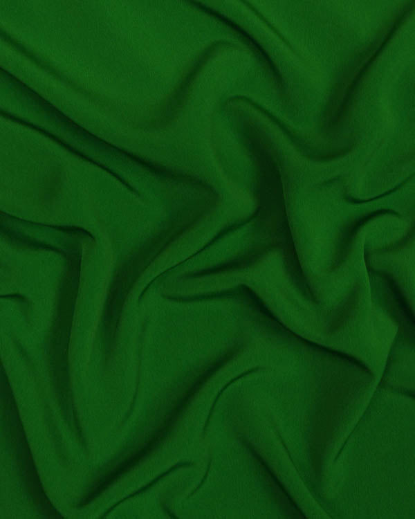 Fluid Micro Crepe Fabric - Emerald Green