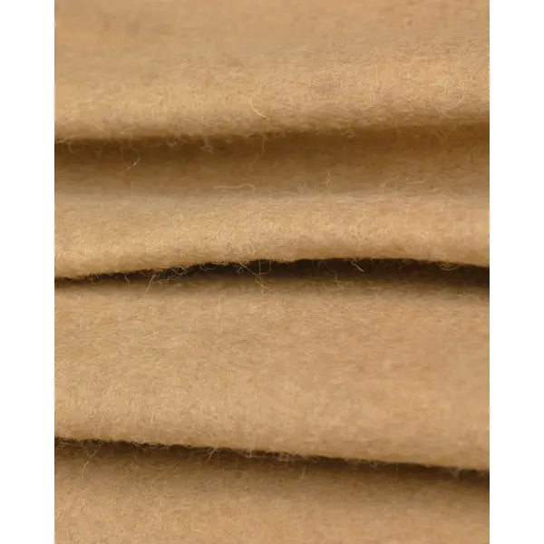 Brushed Wool Jersey Fabric - Camel – view 2 – Truro Fabrics