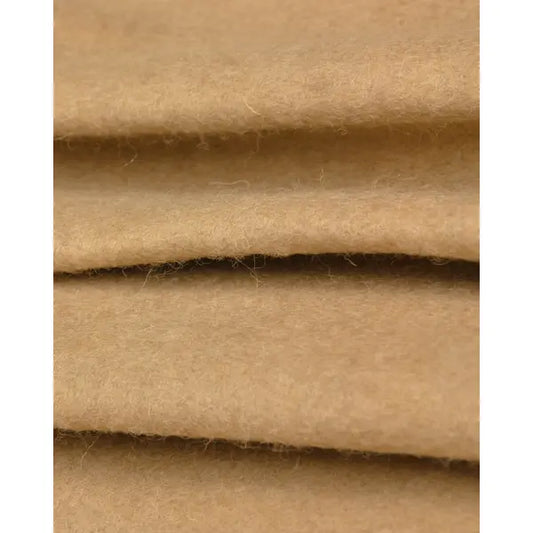 Brushed Wool Jersey Fabric - Camel – view 2 – Truro Fabrics