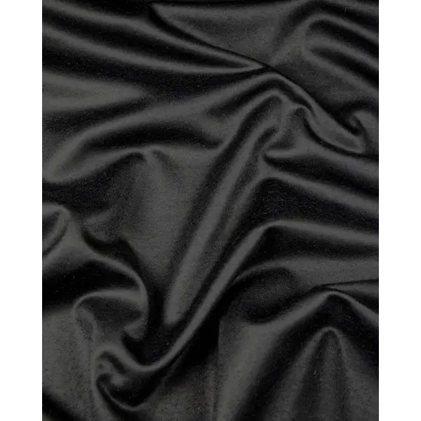 Brushed Wool Blend Jersey Fabric - Black – Truro Fabrics