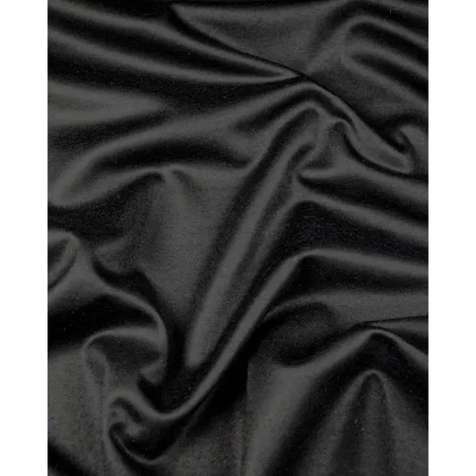 Brushed Wool Blend Jersey Fabric - Black – Truro Fabrics