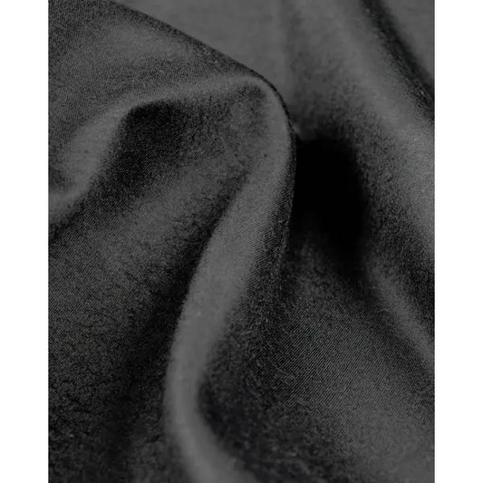 Brushed Wool Blend Jersey Fabric - Black – view 2 – Truro Fabrics