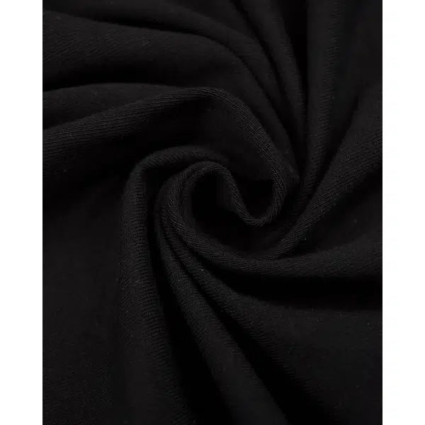 Cotton Jersey Fabric - Black – view 2 – Truro Fabrics