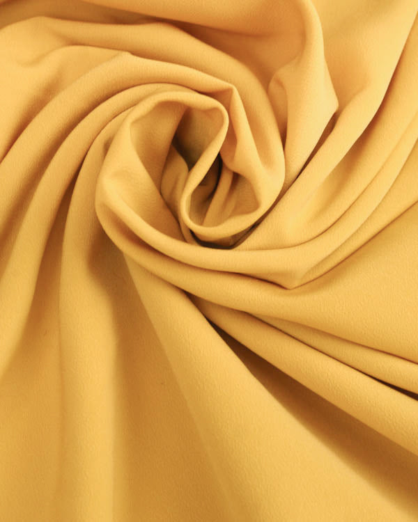 Fluid Micro Crepe Fabric - Mustard Yellow