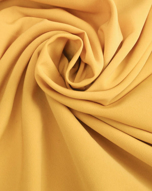Fluid Micro Crepe Fabric - Mustard Yellow
