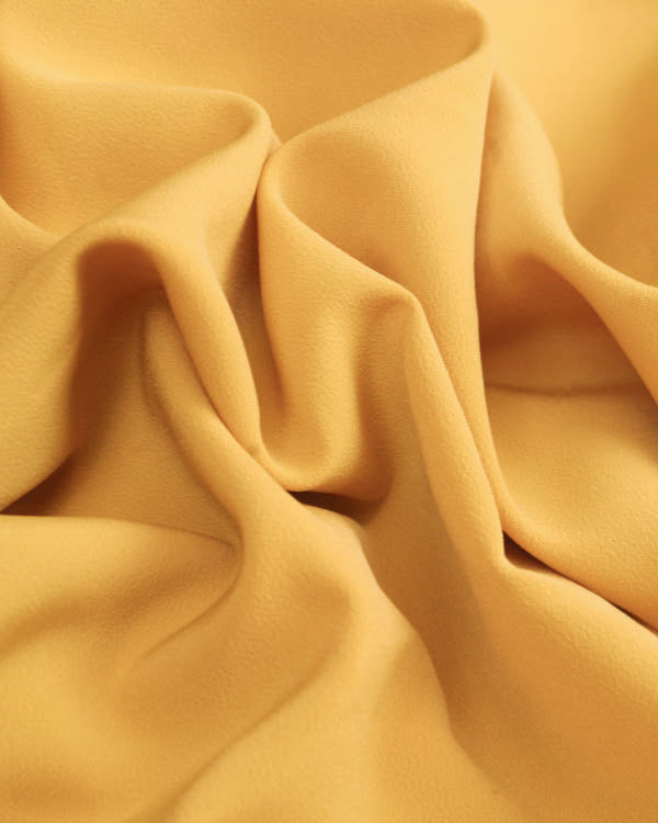 Fluid Micro Crepe Fabric - Mustard Yellow