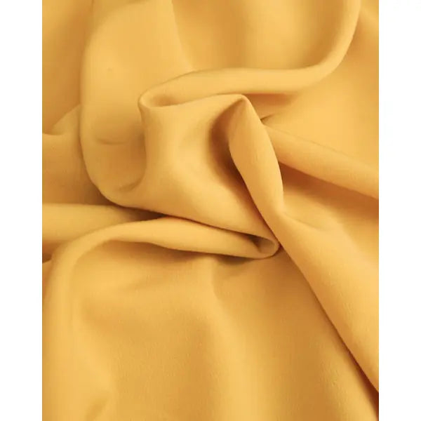 Fluid Micro Crepe Fabric - Mustard Yellow | Truro Fabrics