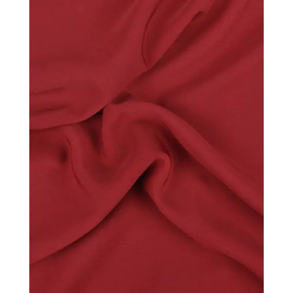 Fluid Micro Crepe Fabric - Claret Red | Truro Fabrics