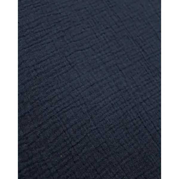 Cotton Double Gauze Fabric - Navy Blue | Truro Fabrics