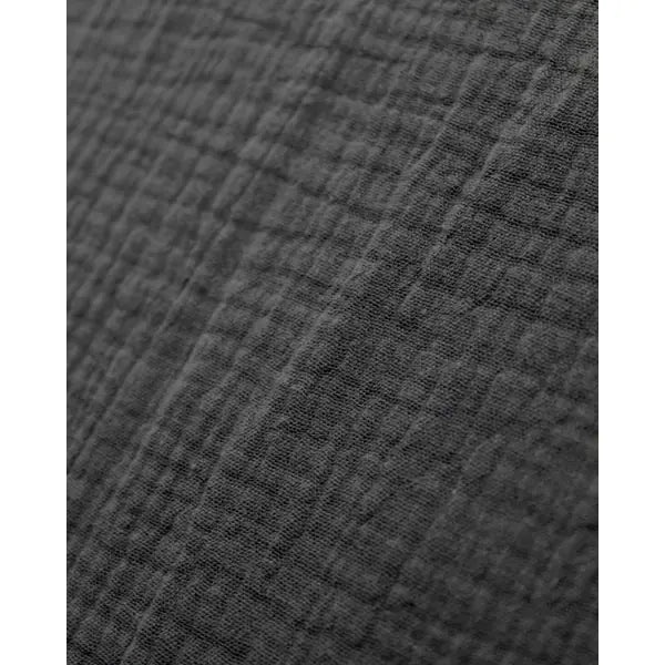 Cotton Double Gauze Fabric - Charcoal | Truro Fabrics