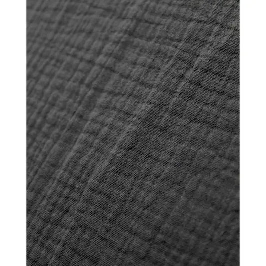 Cotton Double Gauze Fabric - Charcoal | Truro Fabrics