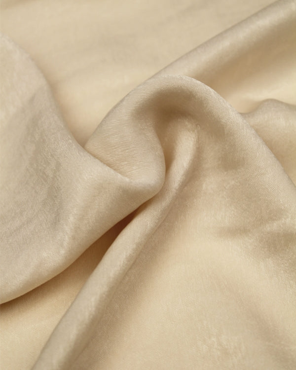 Sandwashed Satin Fabric - Pearl
