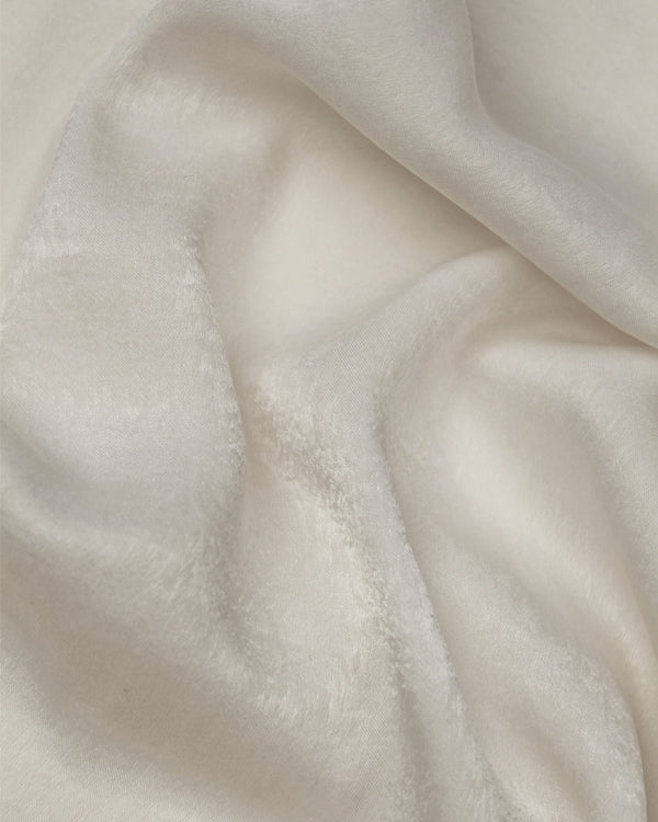 Sandwashed Satin Fabric - Ivory