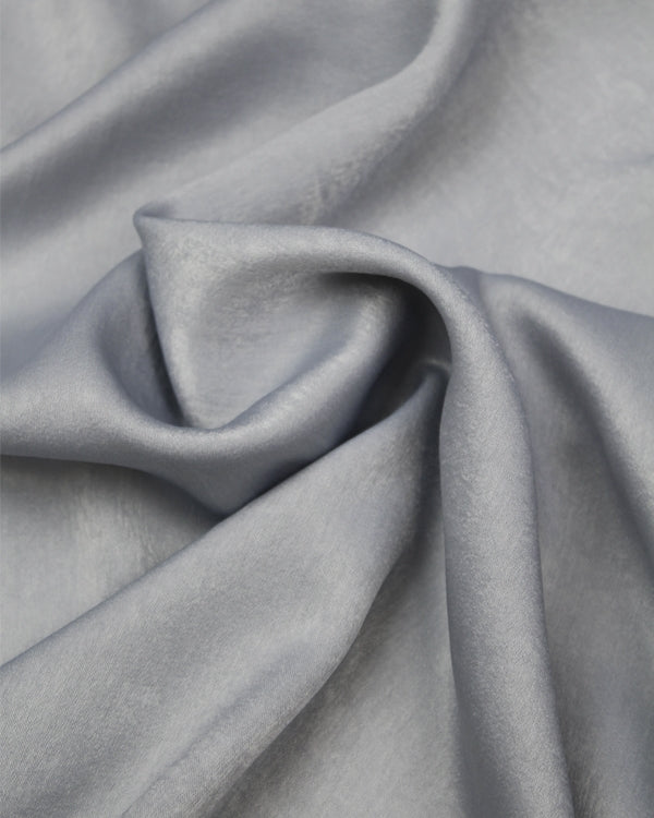 Sandwashed Satin Fabric - Powder Blue