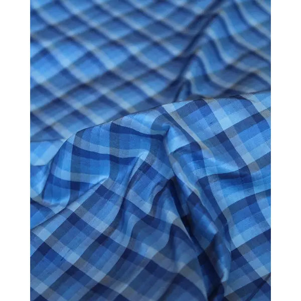 Check Silk Taffeta Fabric - Riviera – Truro Fabrics