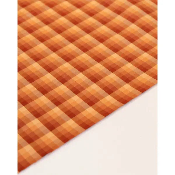 Check Silk Taffeta Fabric - Marrakesh – view 2 – Truro Fabrics