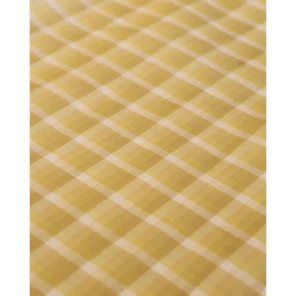 Check Silk Taffeta Fabric - Sahara – view 3 – Truro Fabrics