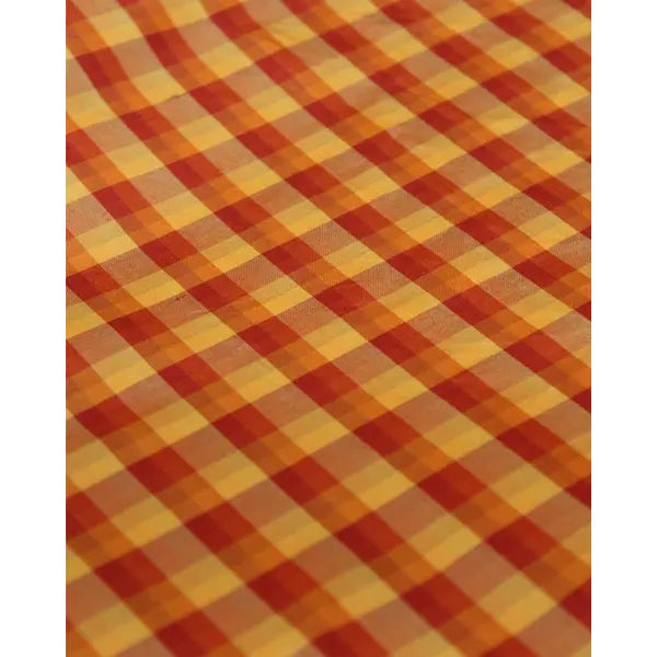 Check Silk Taffeta Fabric - Chennai – view 4 – Truro Fabrics
