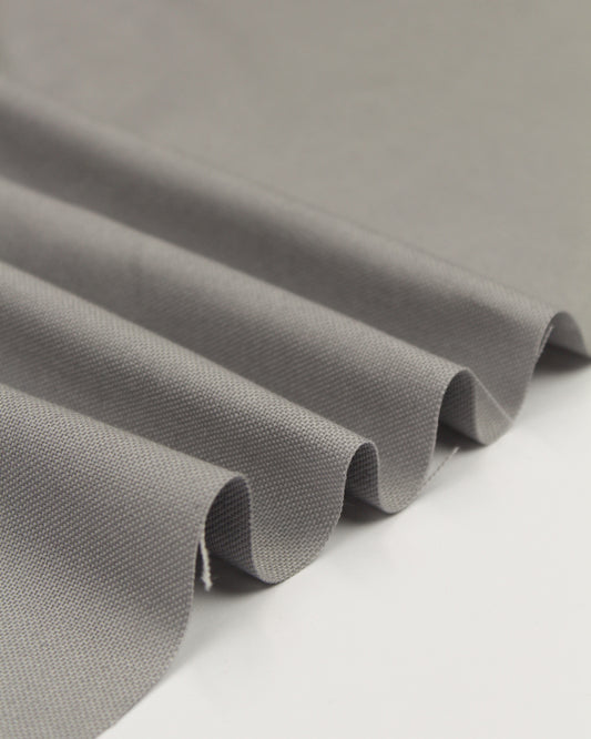Pure Cotton Canvas Fabric - Silver