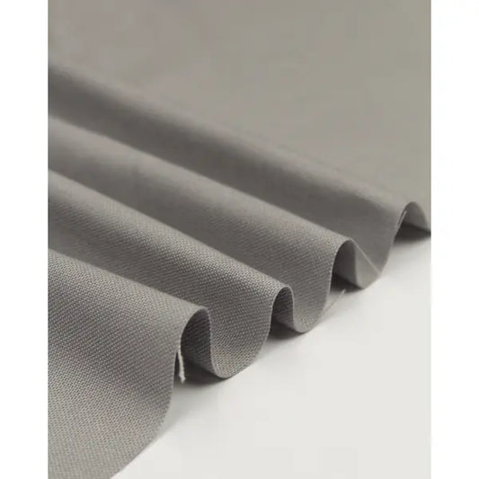 Pure Cotton Canvas Fabric - Silver | Truro Fabrics