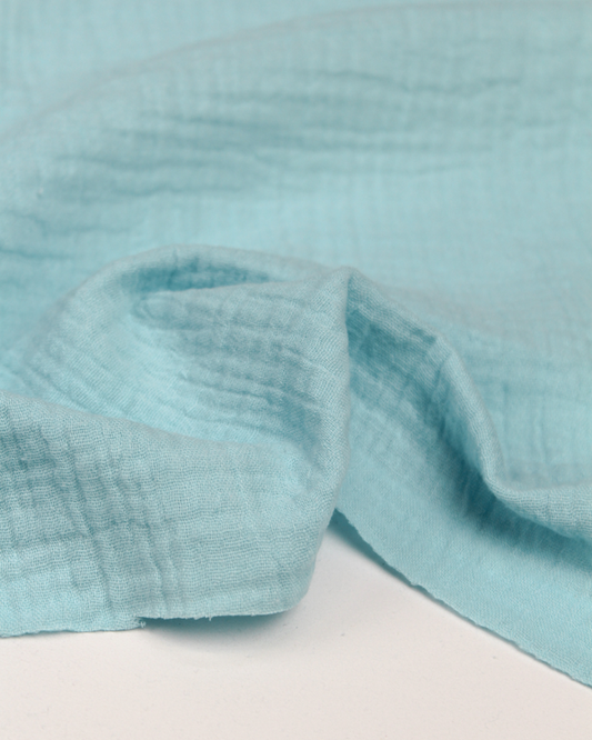 Cotton Double Gauze Fabric - Sky