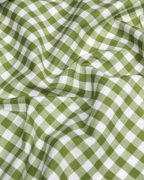 Yarn Dyed Cotton Fabric - 9mm Gingham Matcha